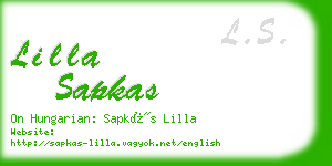 lilla sapkas business card